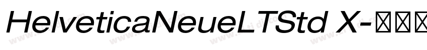HelveticaNeueLTStd X字体转换